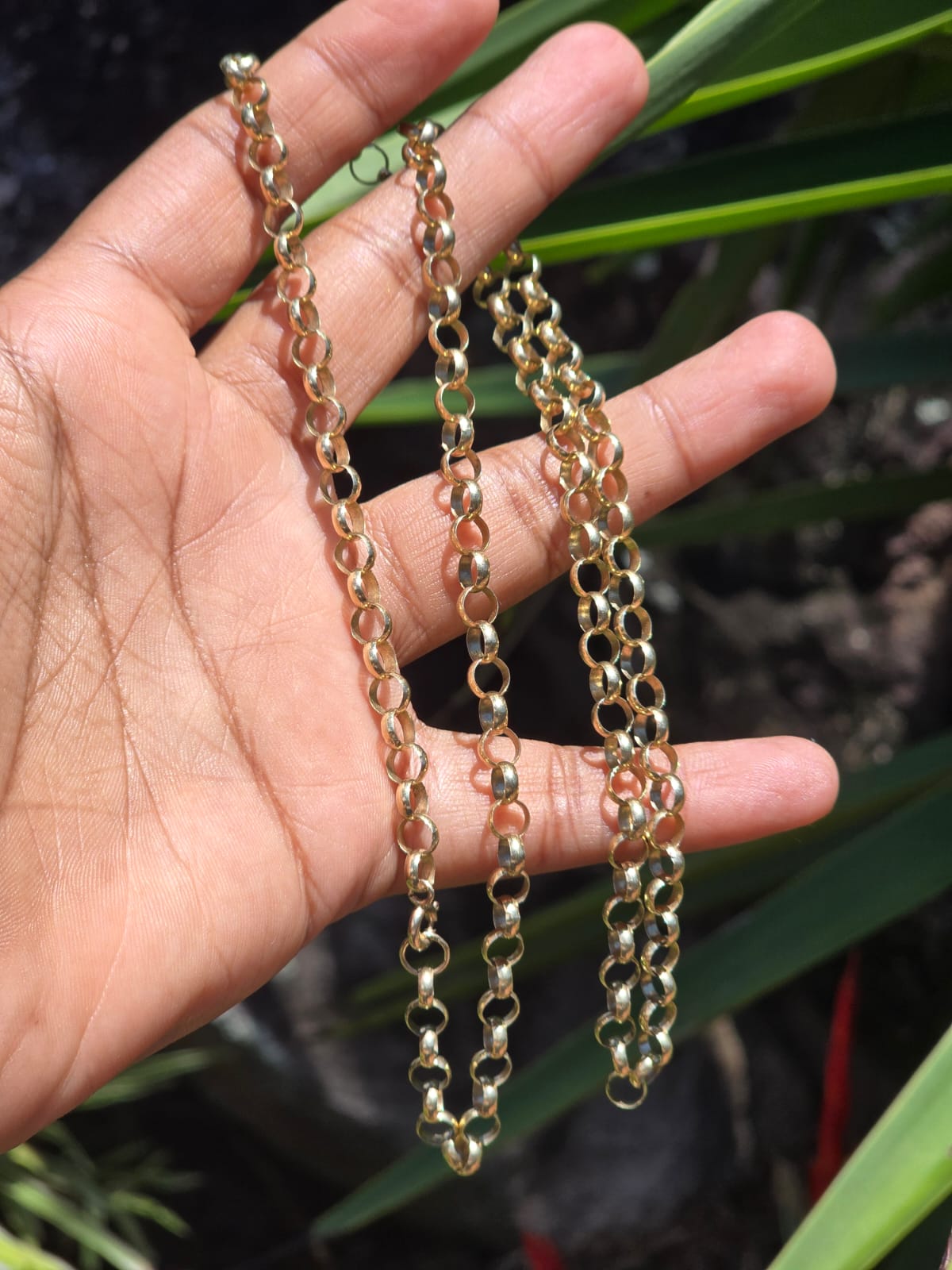 Long Belcher Link Chain in 9 Carat Solid Gold