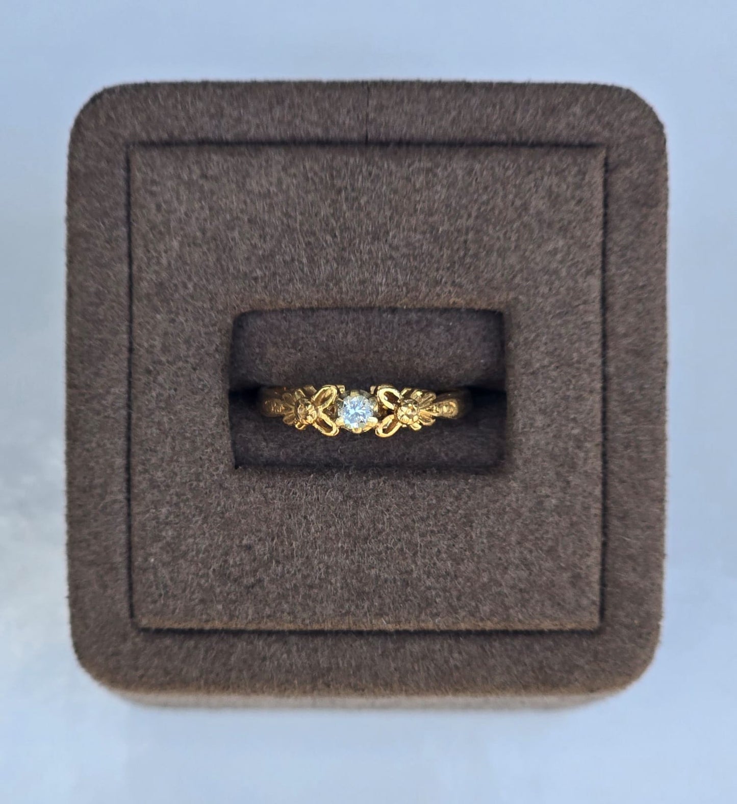 Vintage Art Deco Inspired Diamond Ring in 10 Carat Solid Gold