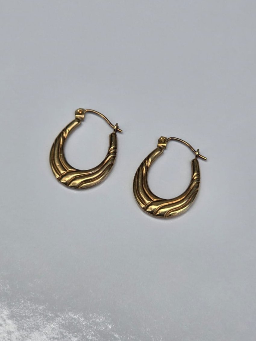 Vintage Hoops in 9 Carat Solid Gold