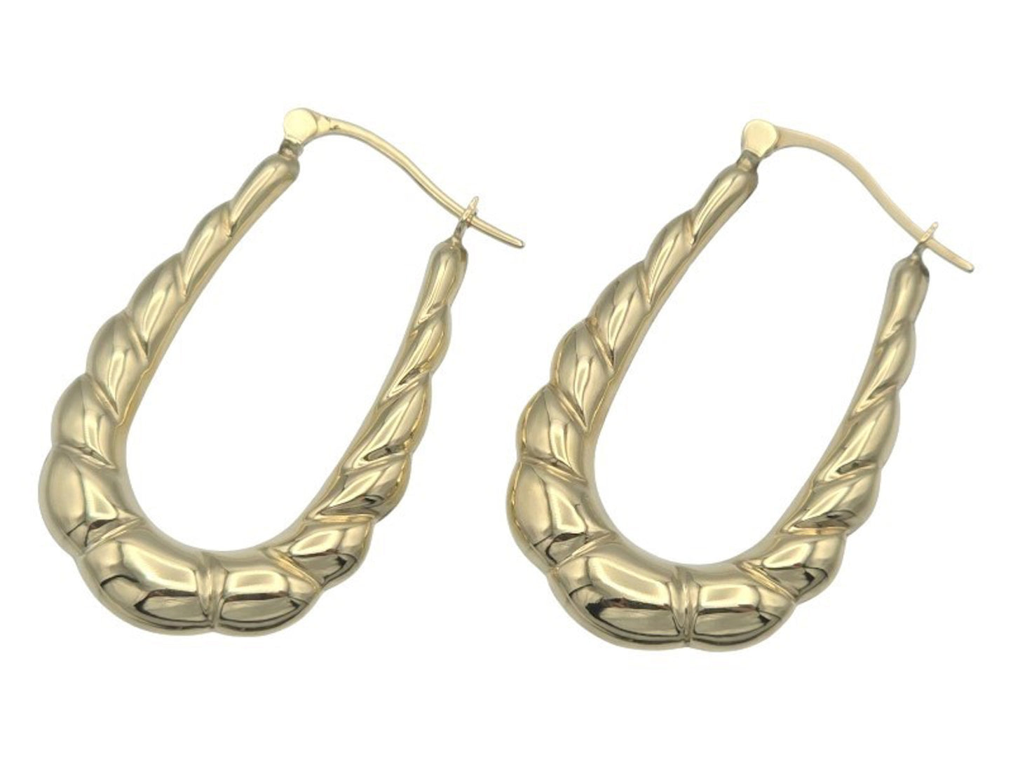 Large Hoops in 9 Carat Solid Gold