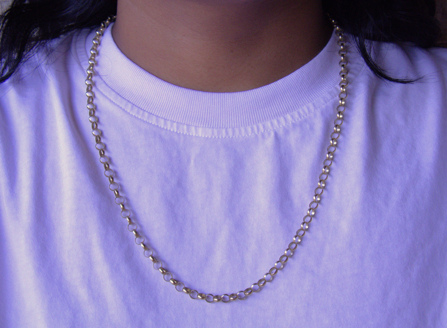Long Belcher Link Chain in 9 Carat Solid Gold