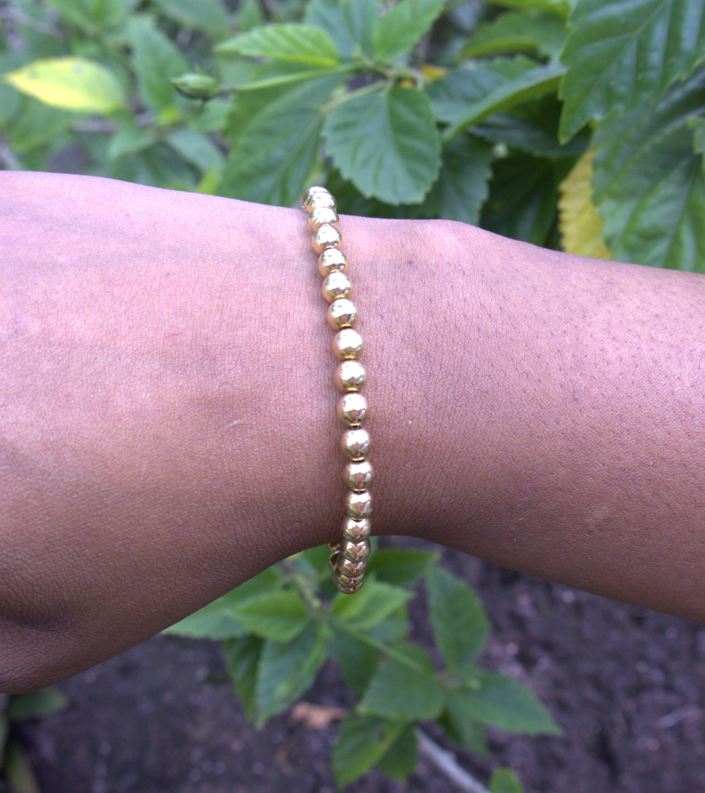 Italian Beaded Bracelet in 18 Carat Solid Gold