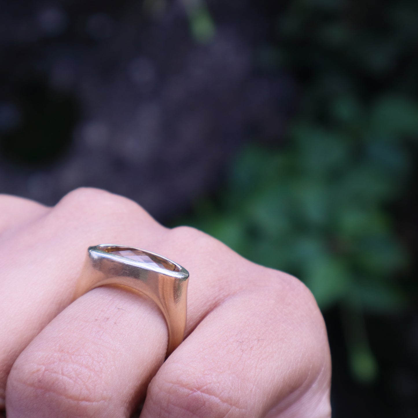 Vintage Citrine Ring in 9 Carat Solid Gold