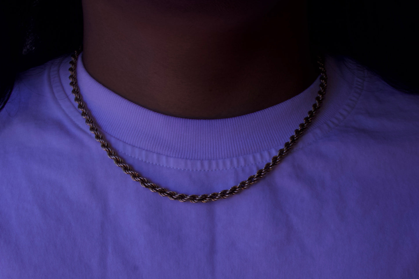Rope chain in 9 carat solid gold