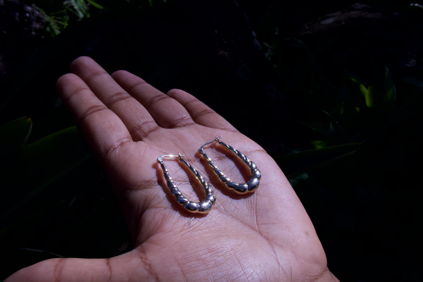 Large Hoops in 9 Carat Solid Gold