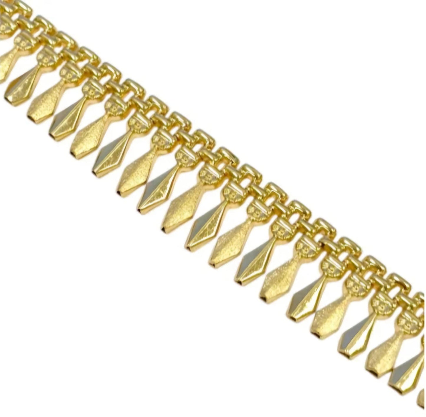 Vintage Cleopatra's Fringe Necklace in 14 Carat Solid Gold