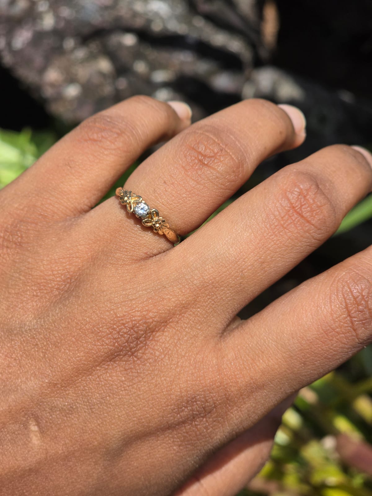 Vintage Art Deco Inspired Diamond Ring in 10 Carat Solid Gold