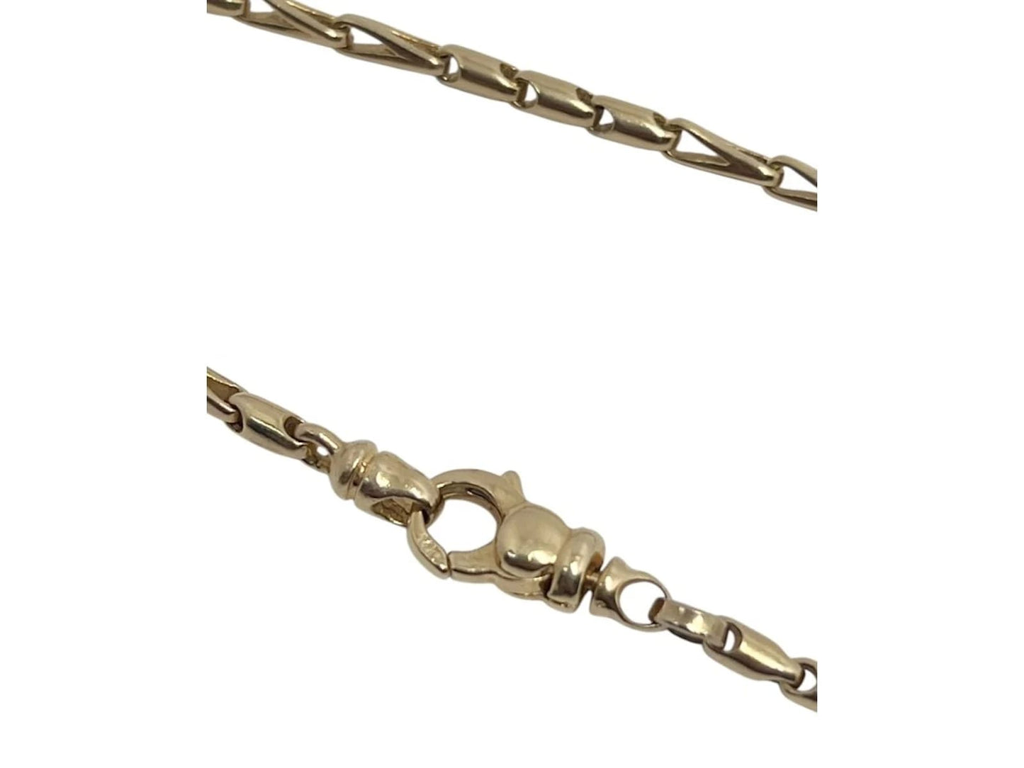 Fancy Wheat Link Chain in 14k Gold