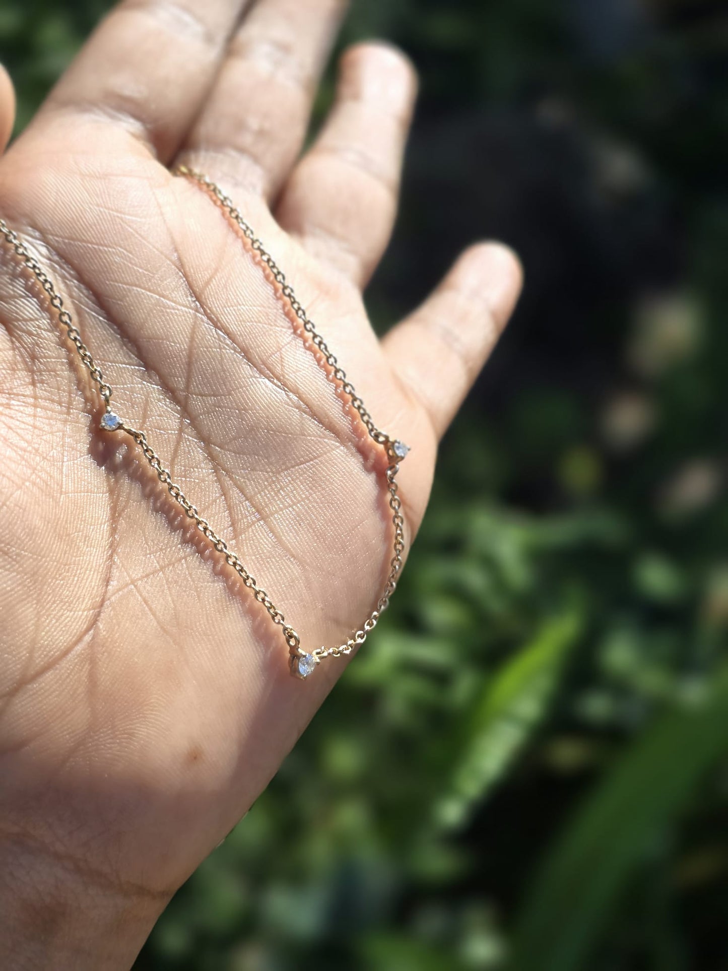 Belcher Link Chain Diamonds in 9 Carat Solid Gold