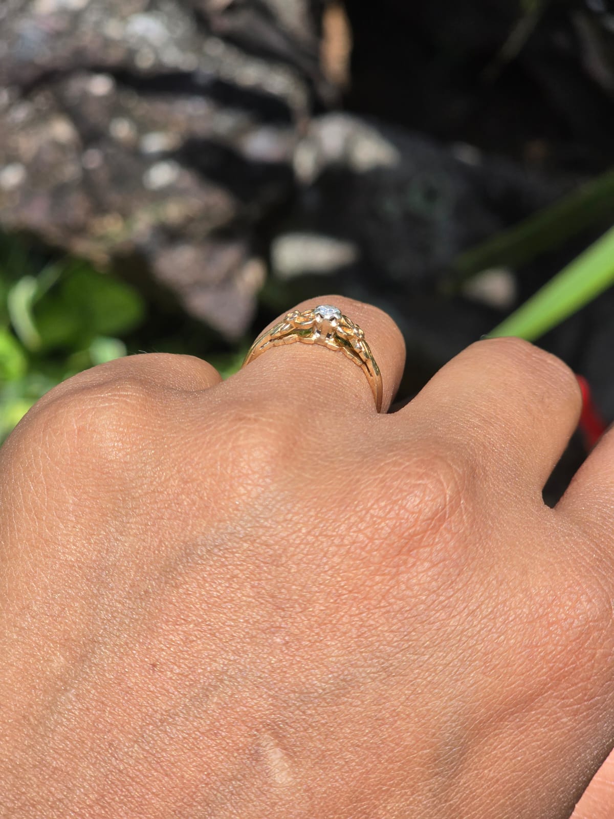 Vintage Art Deco Inspired Diamond Ring in 10 Carat Solid Gold