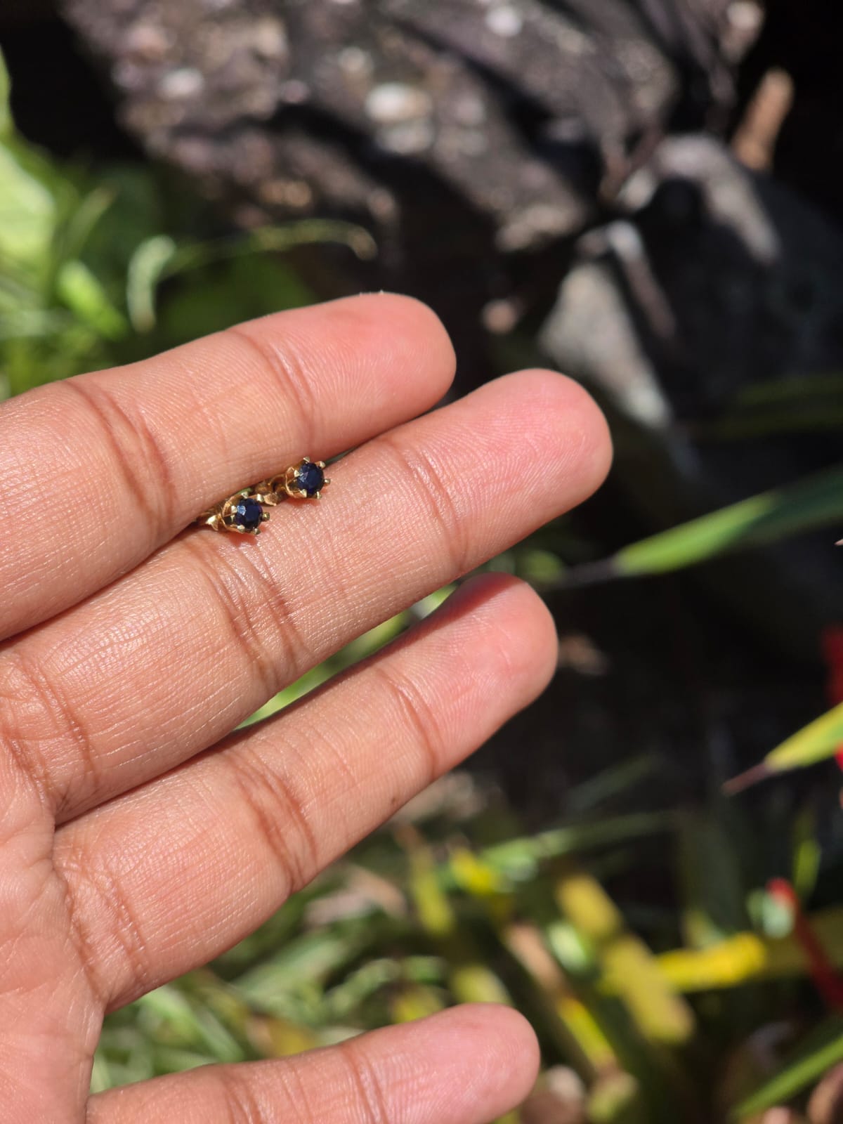 Sapphire Stud Earrings in 9 Carat Solid Gold