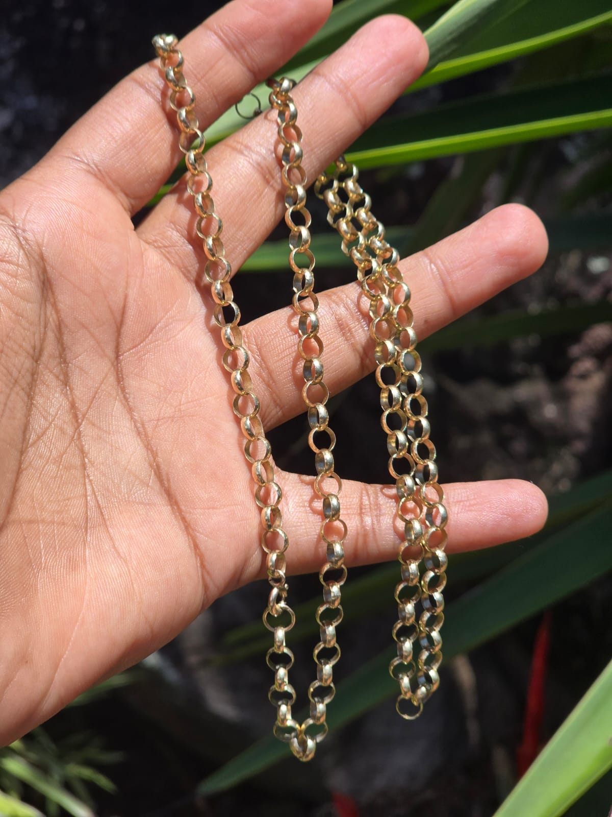 Long Belcher Link Chain in 9 Carat Solid Gold