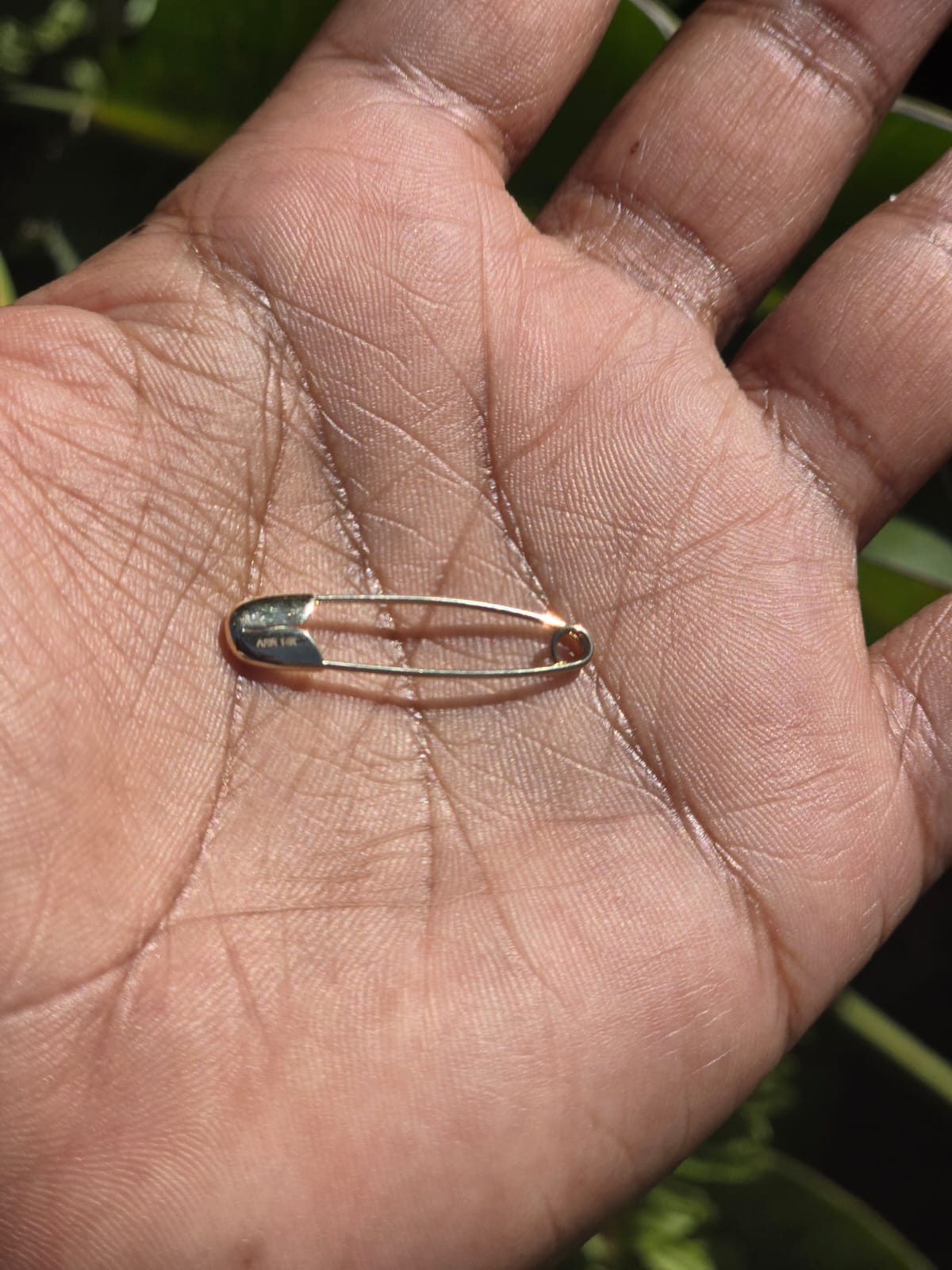 Safety Pin in 14k Gold