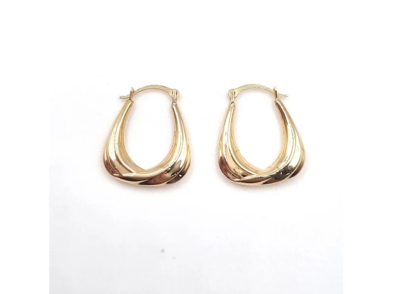 Vintage 9 Carat Hoop Earrings
