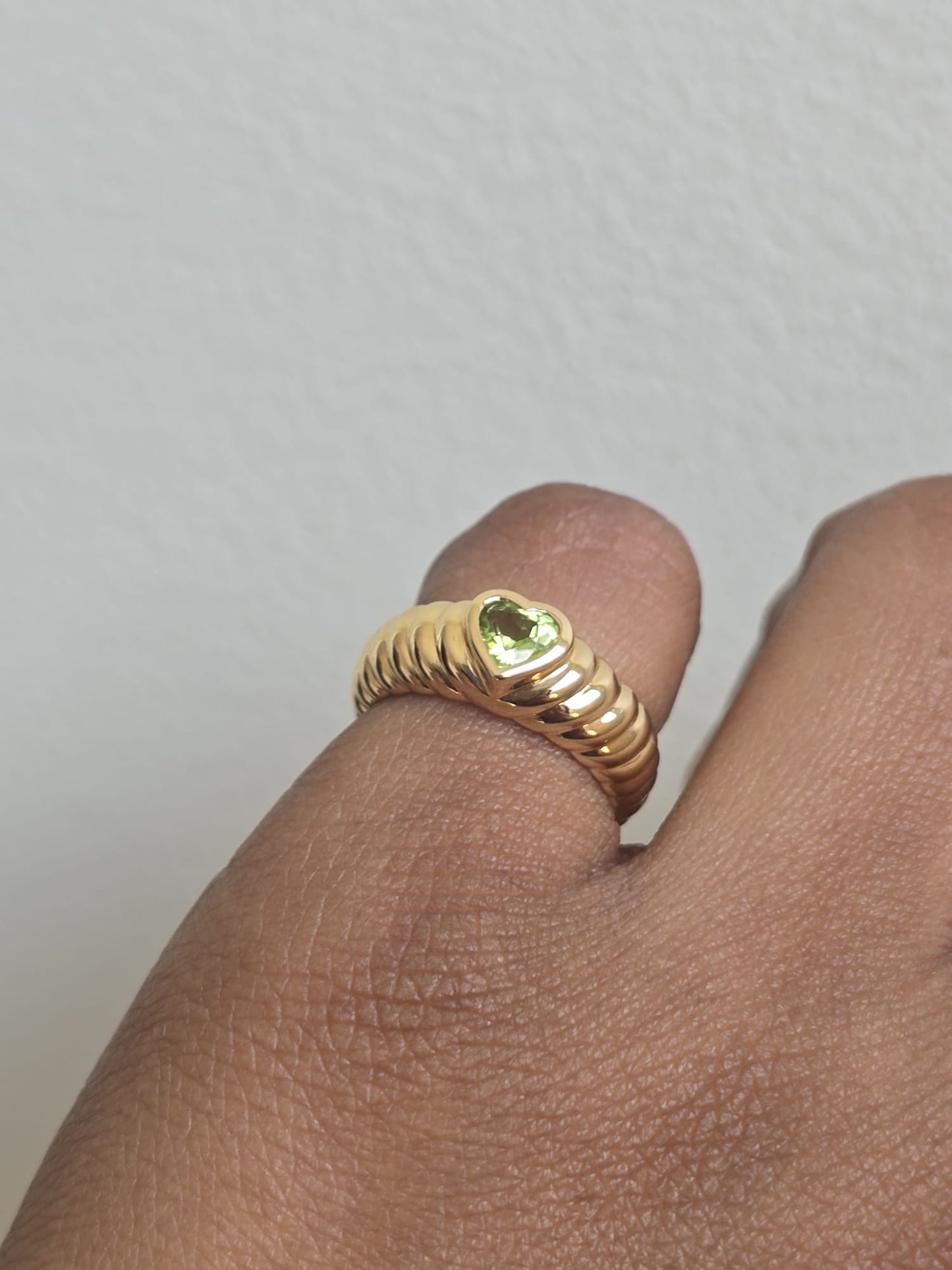 18ct Gold Vintage Tiffany & Co. Peridot Ring