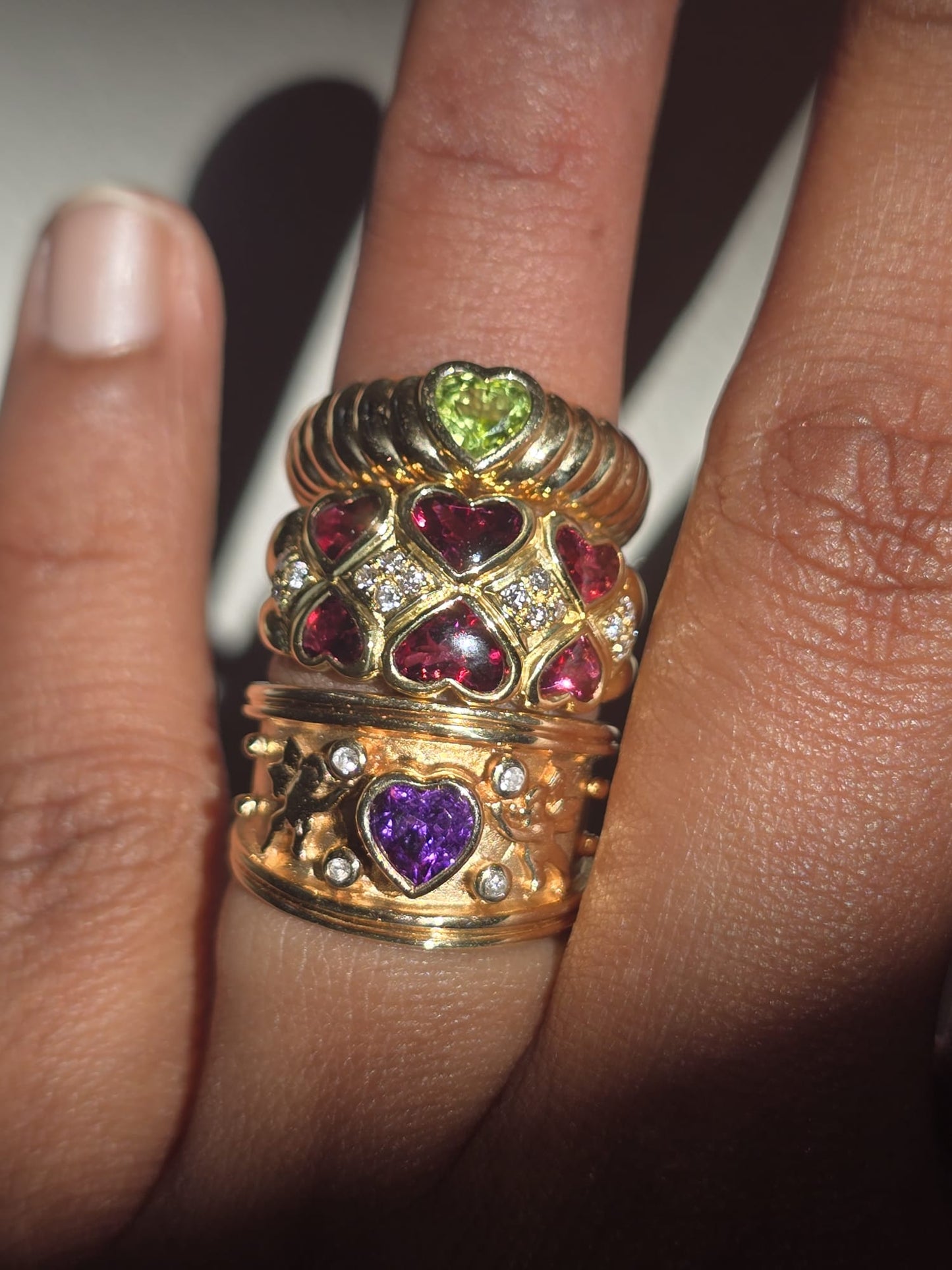 18ct Gold Vintage Tiffany & Co. Peridot Ring