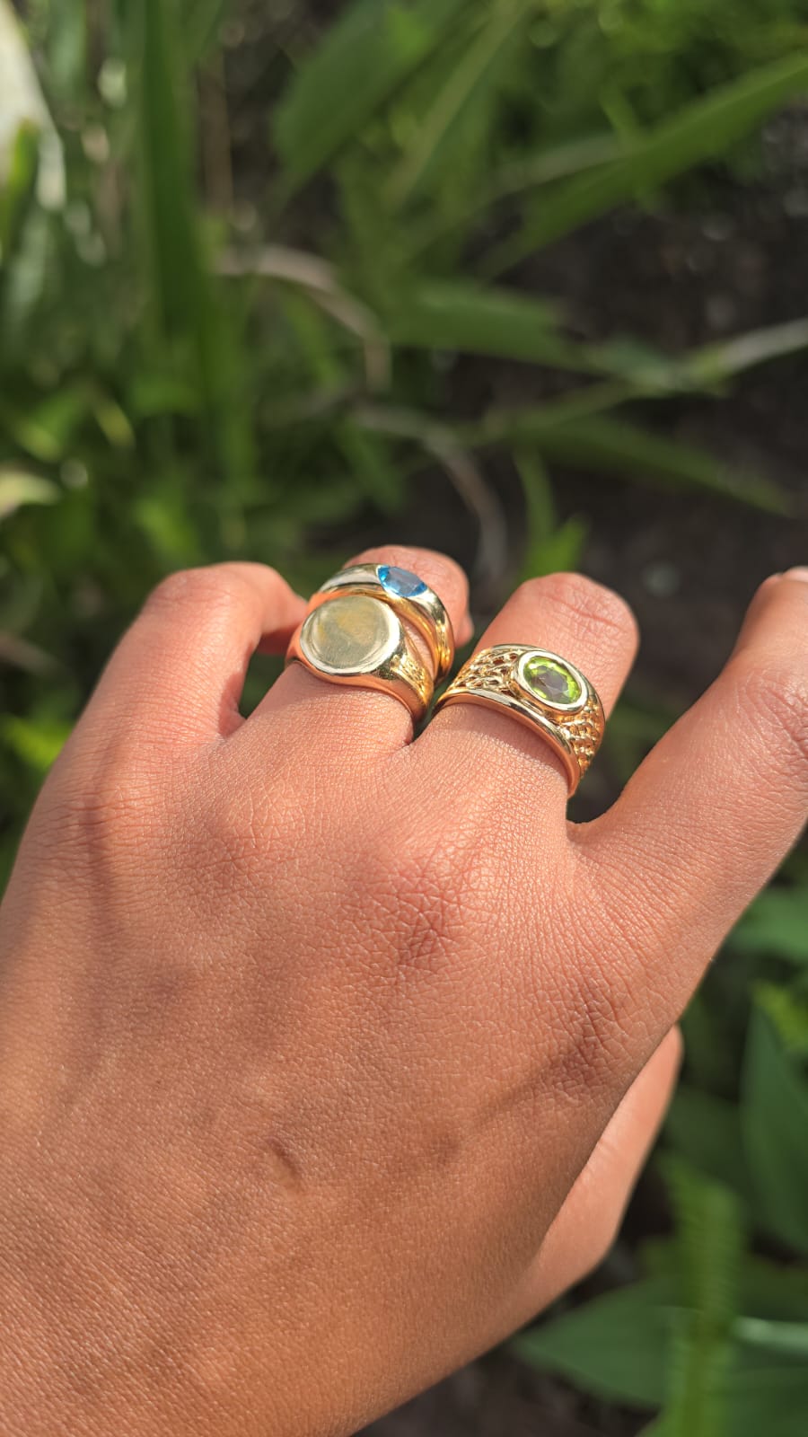 Vintage 9ct Gold Plain Signet Ring