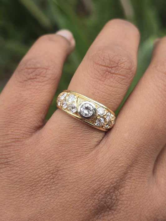 Vintage 18ct Gold Diamond Ring