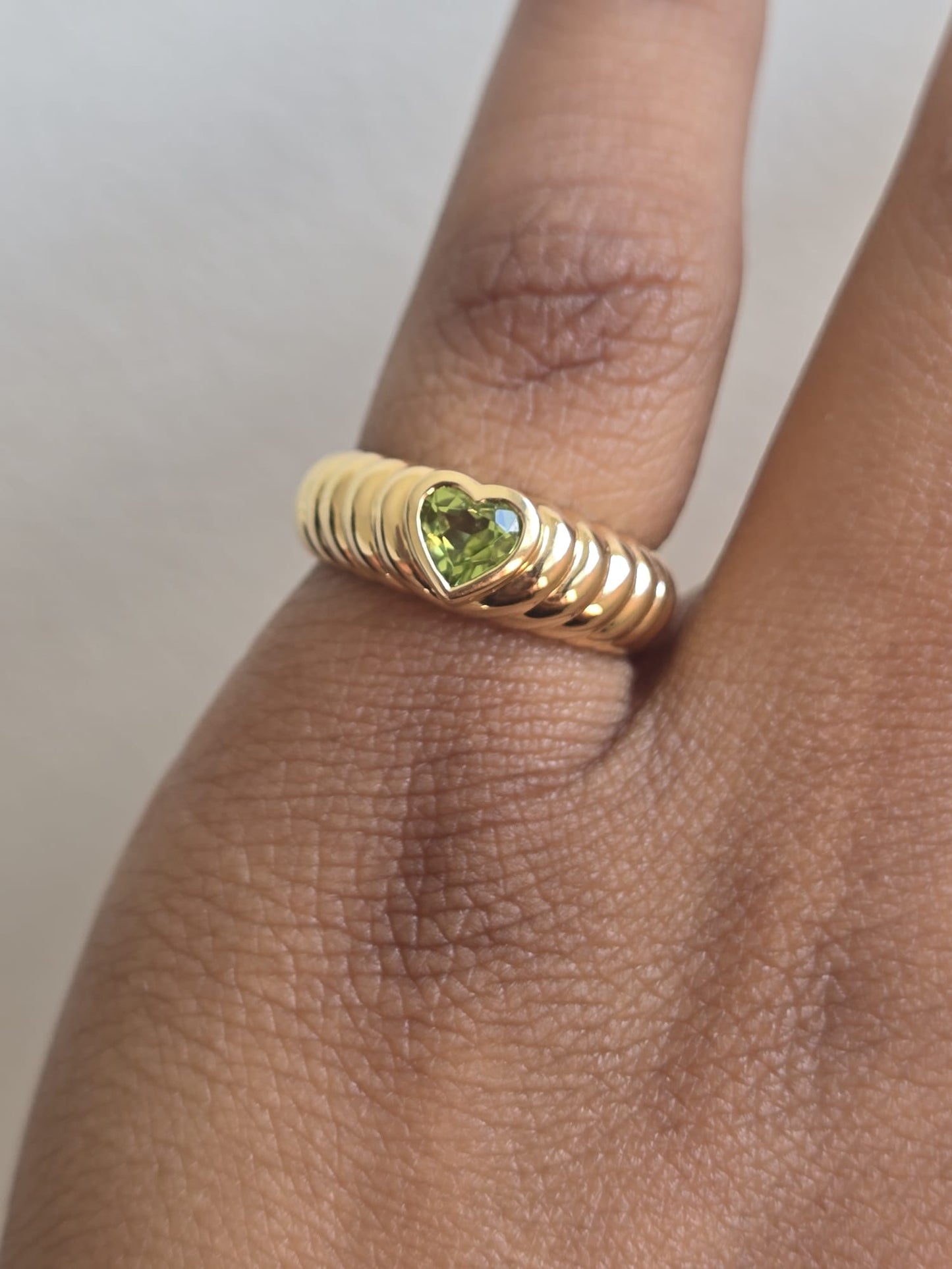 18ct Gold Vintage Tiffany & Co. Peridot Ring