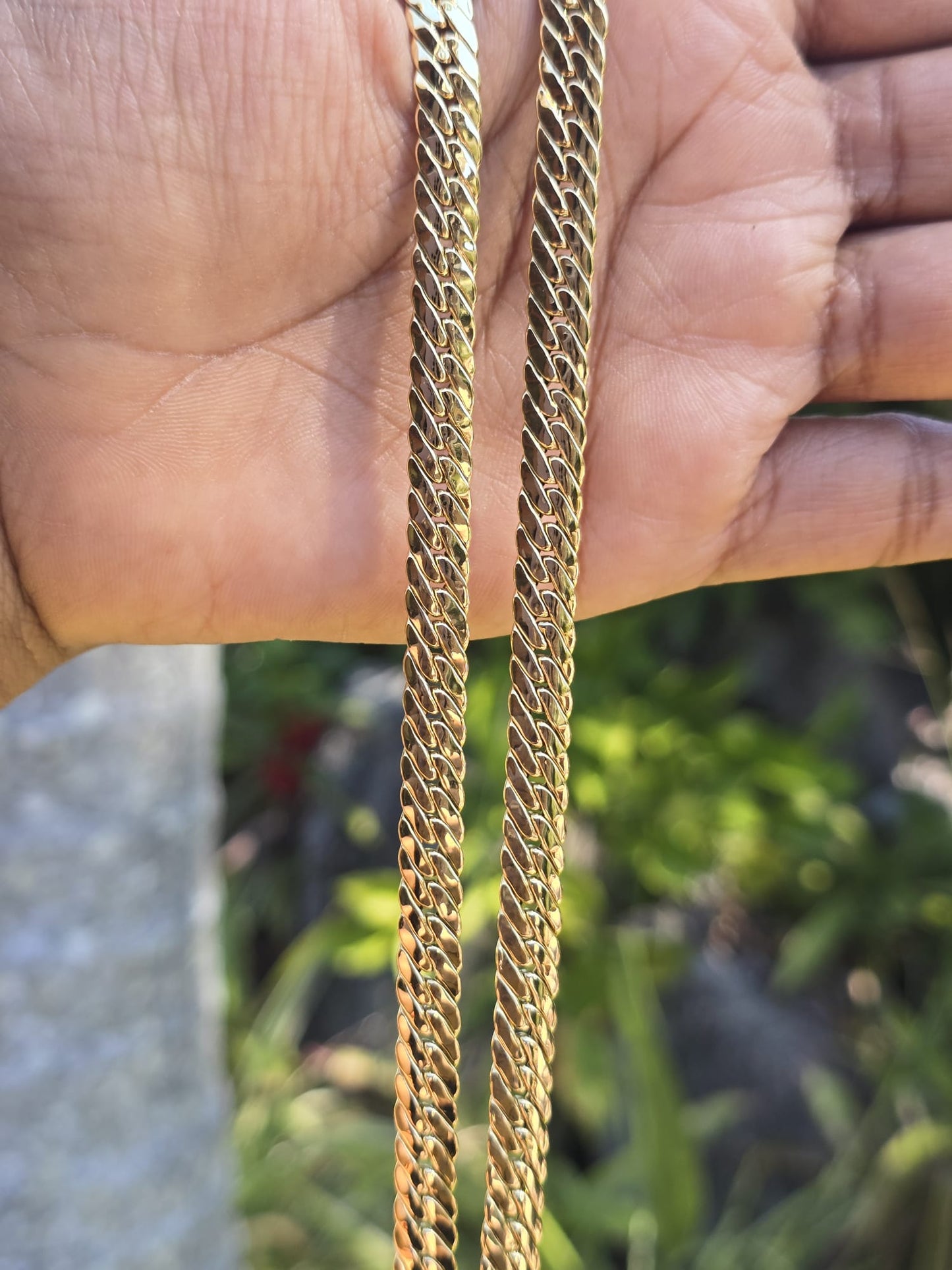 Vintage Italian Herringbone x Curb Link Chain in 18ct Solid Gold