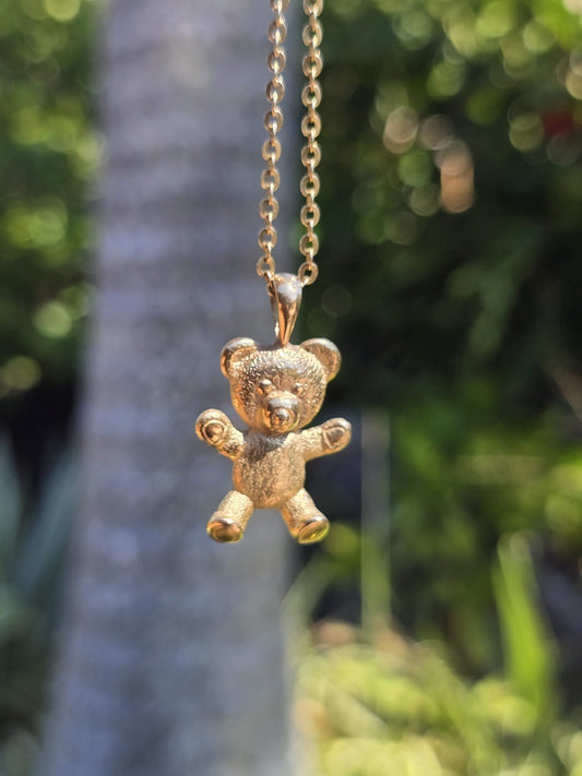 Vintage Bear Pendant in 9ct Solid Gold