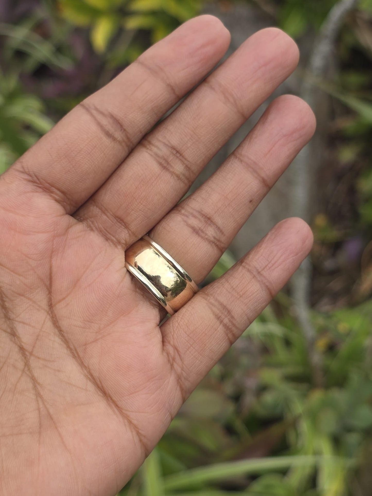Chunky 14ct Gold Diamond Ring