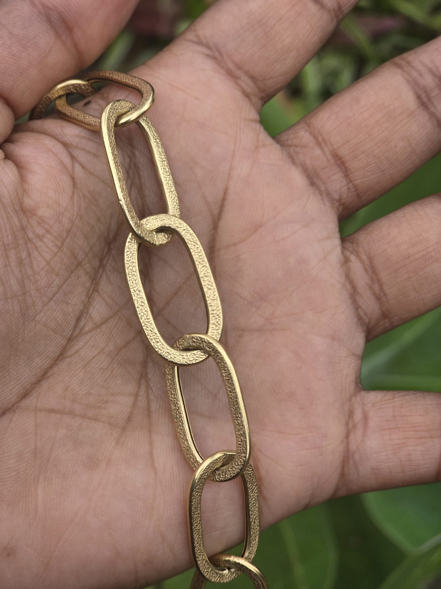 Vintage 9 Carat Gold Paperclip Necklace