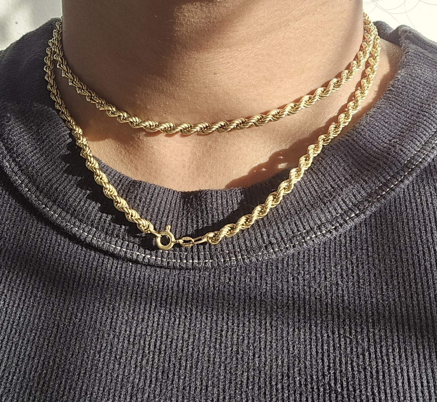 Vintage Italian Long Rope Chain in 18ct Gold