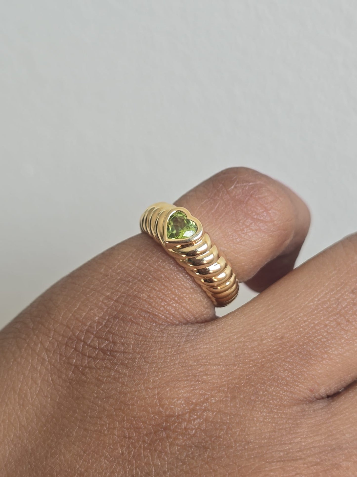18ct Gold Vintage Tiffany & Co. Peridot Ring