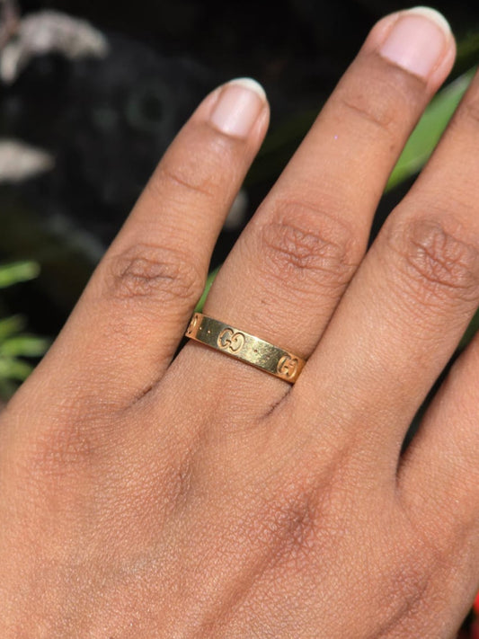 Gucci ICON Slim Band Ring in 18 Carat Solid Gold