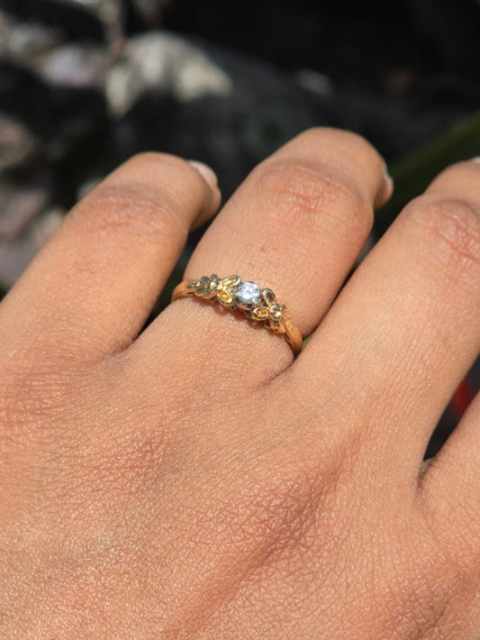Vintage Art Deco Inspired Diamond Ring in 10 Carat Solid Gold