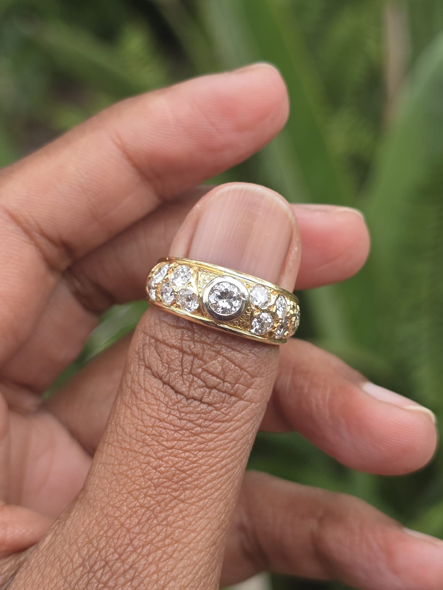 Vintage 18ct Gold Diamond Ring