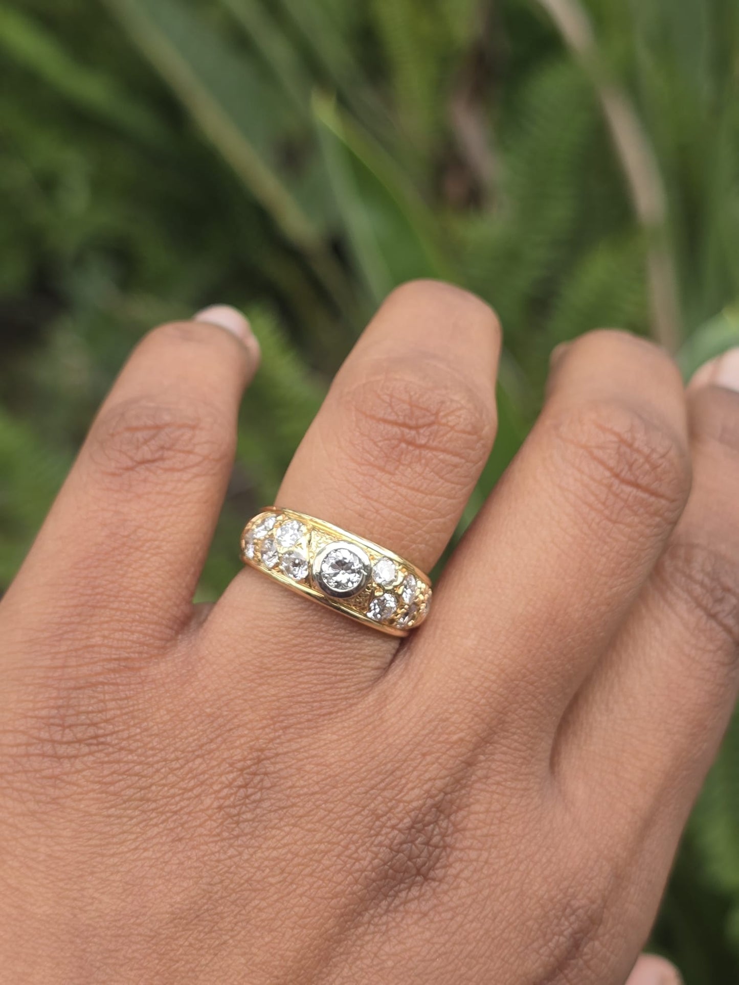 Vintage 18ct Gold Diamond Ring