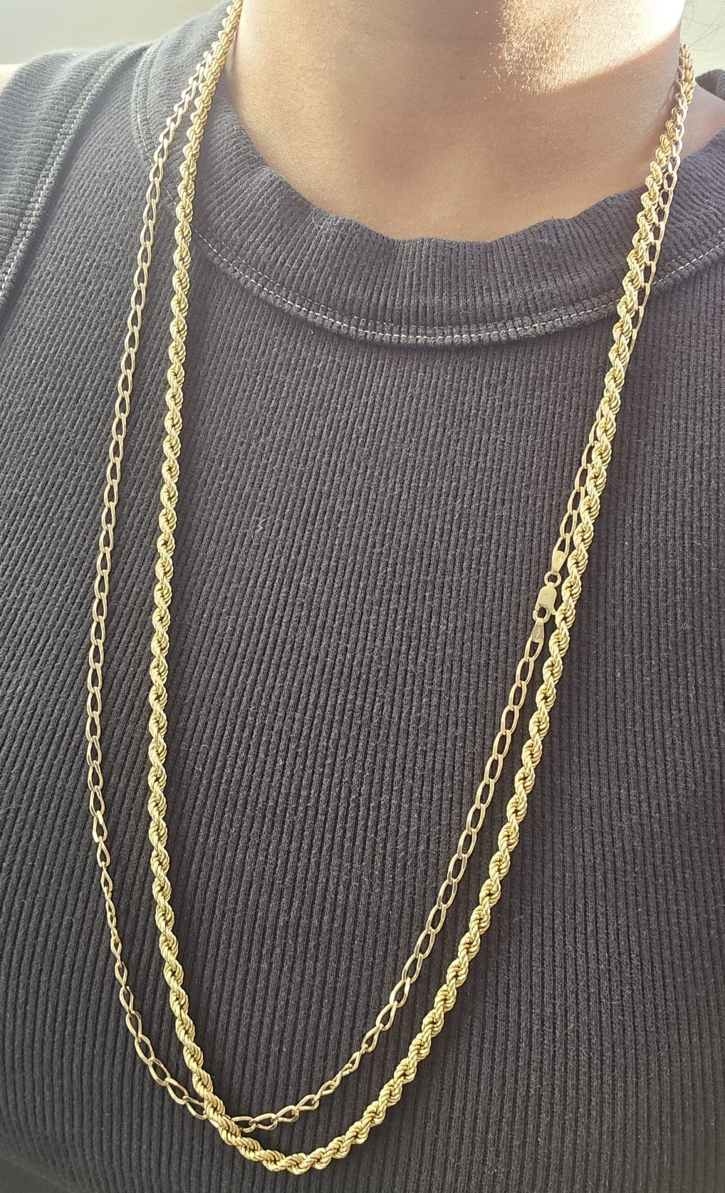 Vintage Italian Long Rope Chain in 18ct Gold