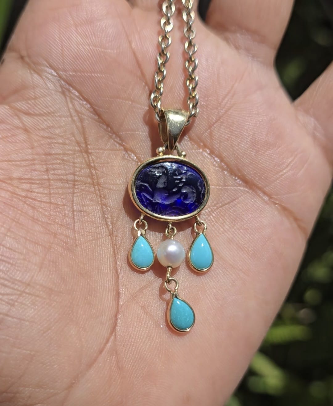 Tagliamonte Intaglio 14k Gold Pendant