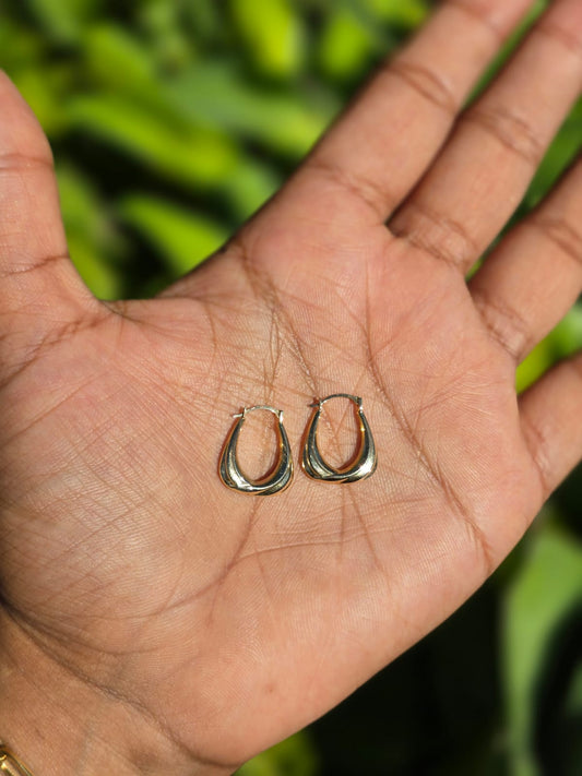 Vintage 9 Carat Hoop Earrings
