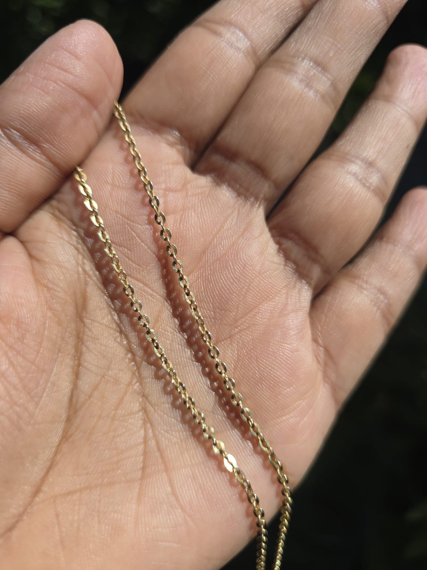 Fancy Belcher Link Necklace in 14ct Solid Gold