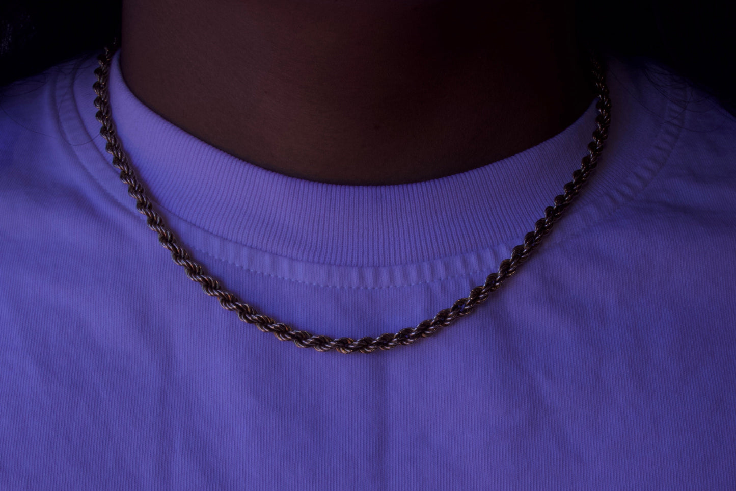 Rope chain in 9 carat solid gold