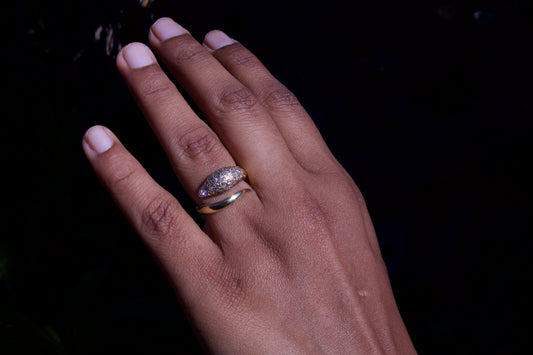 Stunning Diamond Snake Ring in 18 Carat Solid Gold