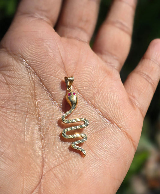 Snake Pendant in 18 Carat Solid Gold