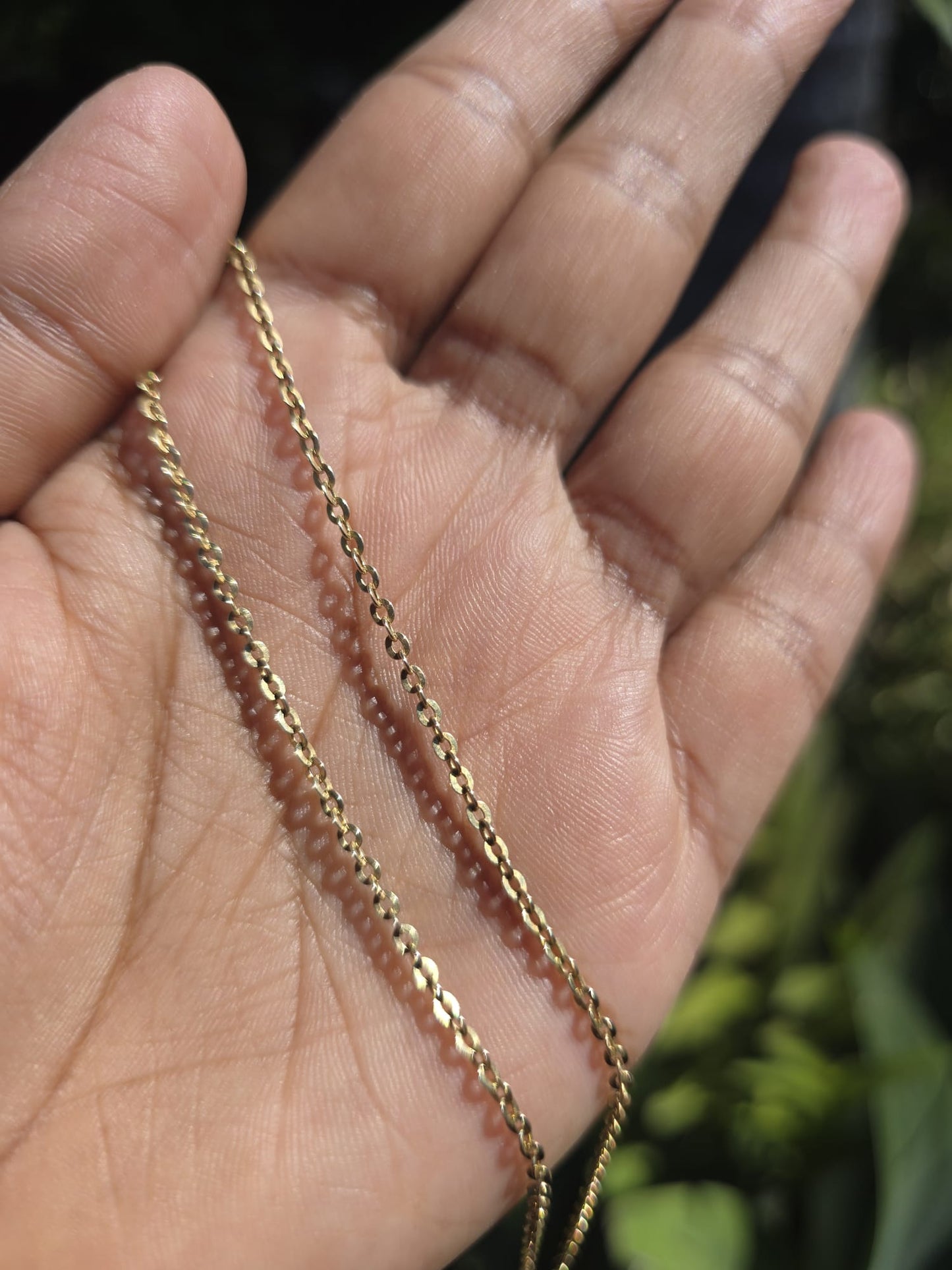 Fancy Belcher Link Necklace in 14ct Solid Gold