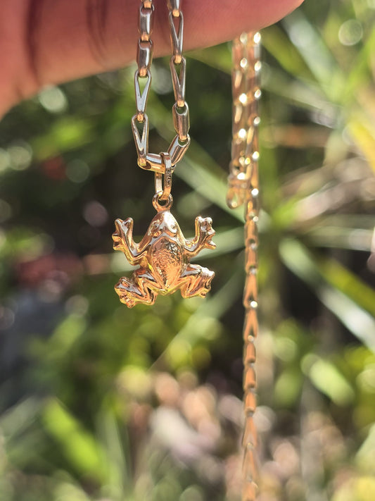 Frog Pendant/Charm in 9k Solid Gold