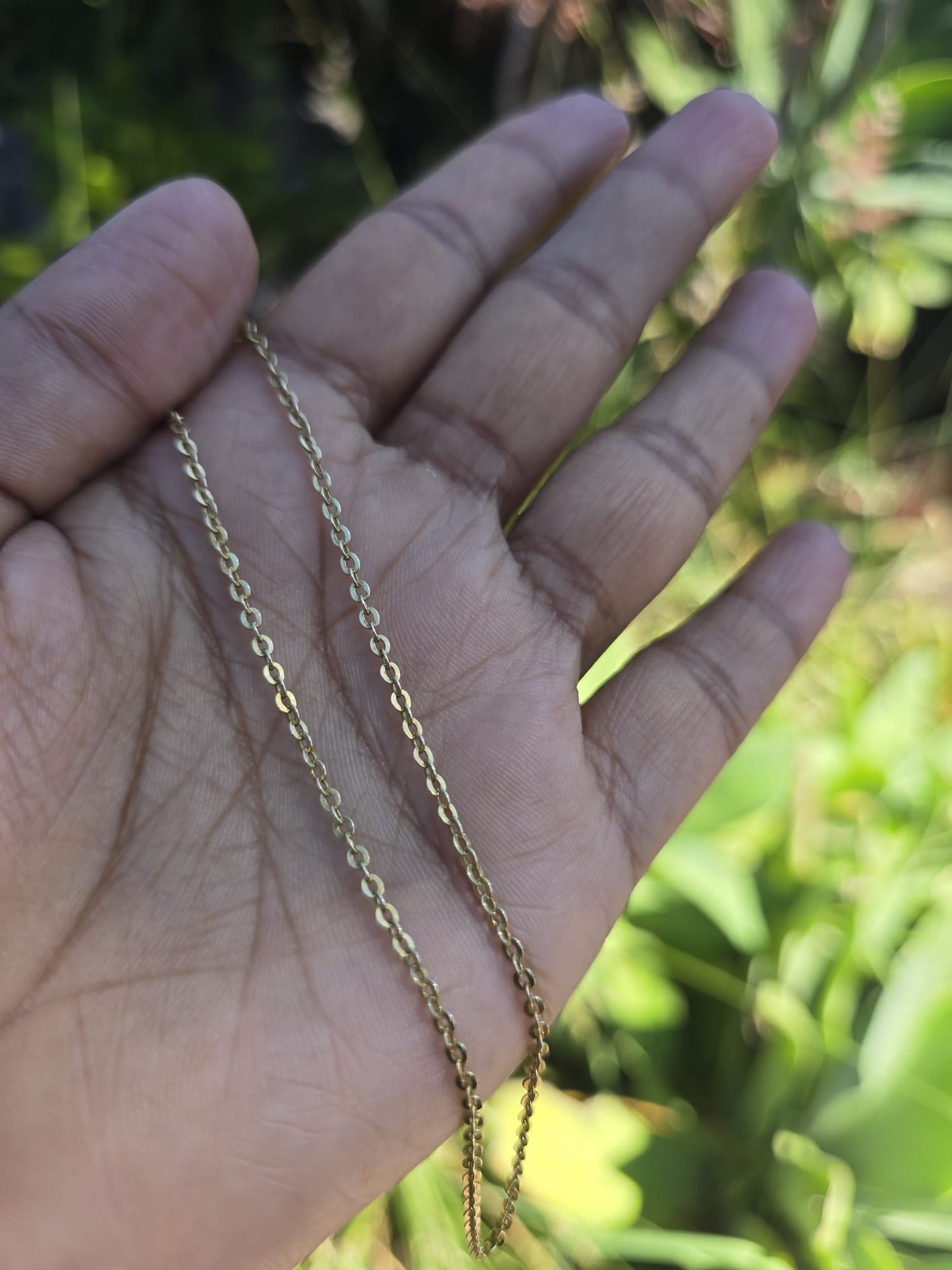 Fancy Belcher Link Necklace in 14ct Solid Gold