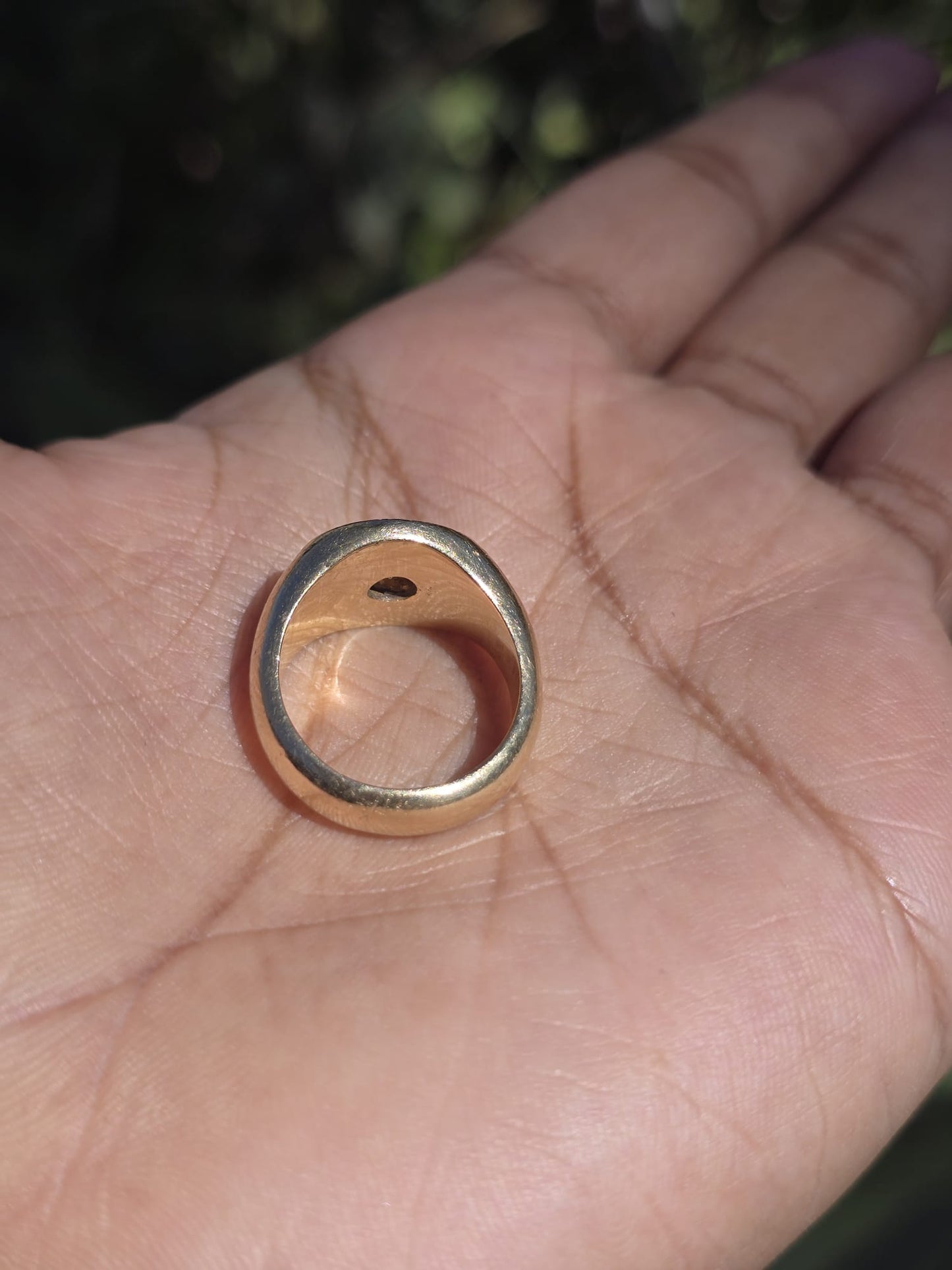 Vintage Chunky Diamond Signet Ring in 18 Carat Solid Gold