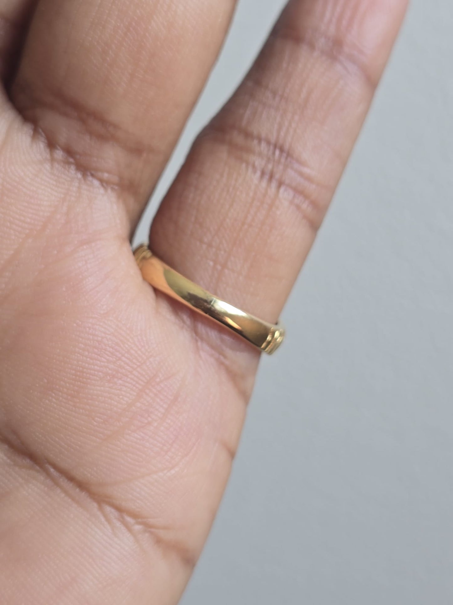 18ct Gold Vintage Aquamarine Ring