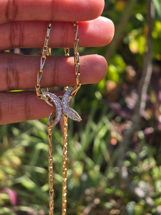 Diamond Slider Pendant in 9k Gold